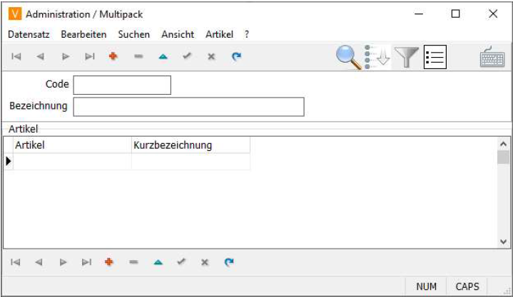 Multipack Anlage Maske