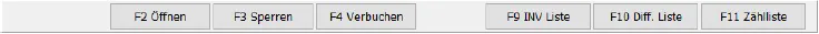 Inventur Button Leiste