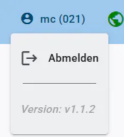 Abmelden Button