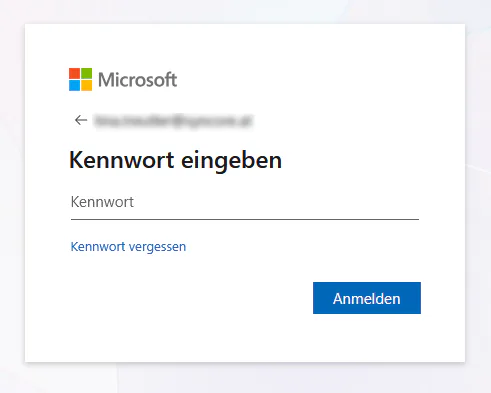 SSO Einrichtung Kennwort