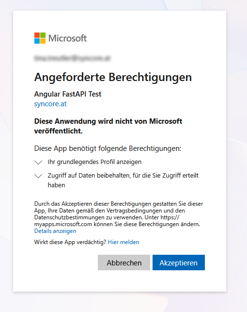 SSO Berechtigungen