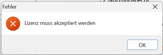 Lizenz akzeptieren