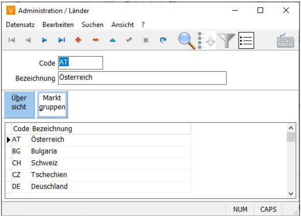 Länder Anlage Maske