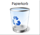 Papierkorb Button