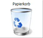 Papierkorb Button