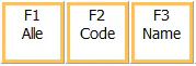 F1 Alle F2 Code F3 Name Buttons