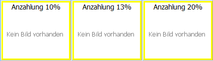Anzahlung Buttons nach Steuersatz