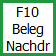 F10 Beleg Nachdr Button