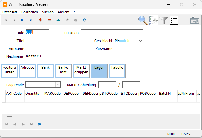 Personal Lager Maske