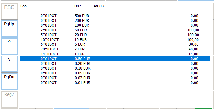 Dotationsstückelung Maske