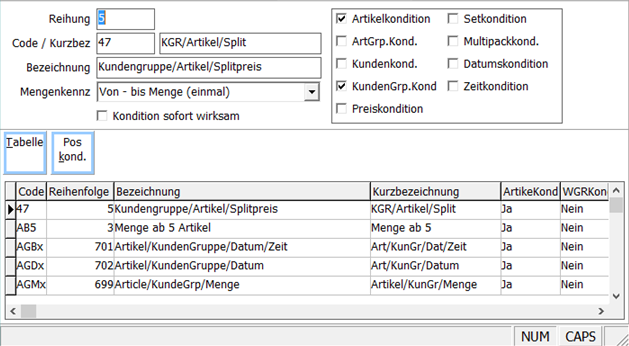 Positionsschlüssel Maske