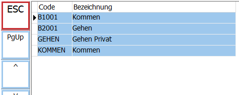 Anwesenheiten Möglichkeiten Maske