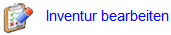 Inventur bearbeiten Menüpunkt