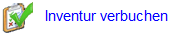 Inventur verbuchen Menüpunkt