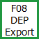 F08 DEP Export Button